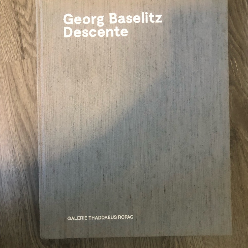 Georg Baselitz "Descente" Hardcover Art Book - Gray